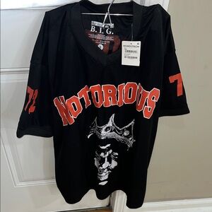 Nordstrom Black and Red Notorious B.I.G. Men's Jersey